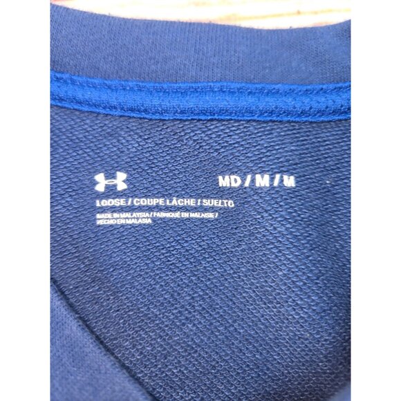 Under Armour Men's Crewneck Sweatshirt Medium Loose Fit Blue - Picture 6 of 8
